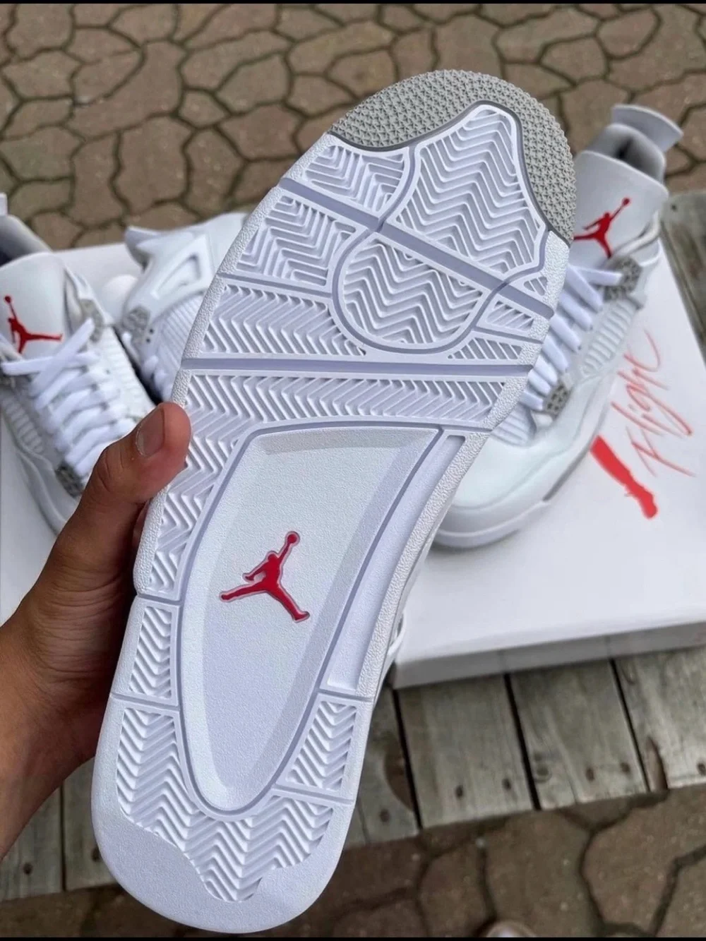 Air Jordan 4 Retro White Oreo 2021 -Men's Basketball Sneakers Shoes